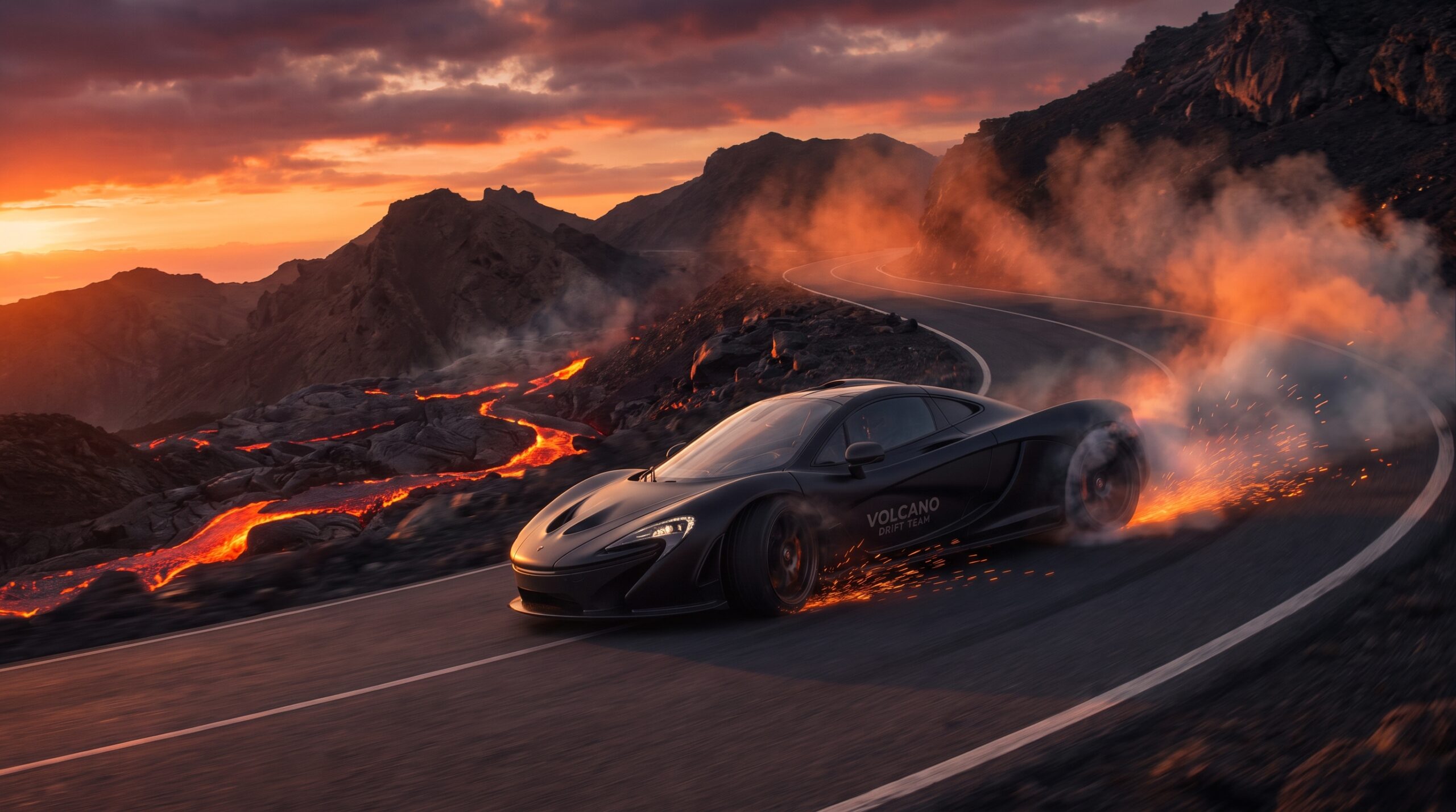Volcano Drift GT Wallpaper